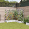 vidaXL - Tuinplanter - met - Trellis - 5 - stuks - - - Wit - 120x120x125,5 - cm