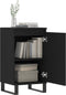 vidaXL - Dressoir - 40x35x70 - cm - bewerkt - hout - zwart