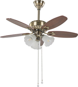 Beliani NADELA - Staande lamp - Donkere houtkleur - Metaal