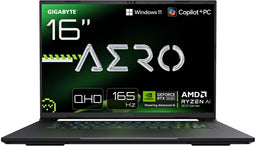 Gigabyte AERO X16 1VH93EEC64AH - Ultradunne AI-laptop - AMD Ryzen AI 7 350 - GeForce RTX 5060 - 32GB RAM - 1TB opslag - 16" WQXGA scherm