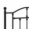 vidaXL - Bedframe - met - hoofdbord - metaal - zwart - 100x190 - cm