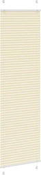 vidaXL - Plissé - rolgordijn - 60x200 - cm - stofbreedte - 59,4 - cm - polyester - crème