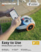 Segway Navimow i105E - Robotmaaier - 500 m² - Zonder Perimeterdraad - GPS RTK & AI - App bediening - Stil - 18 cm maaibreedte - Virtuele zones - Object herkenning - Alexa en Google smarthome ondersteuning