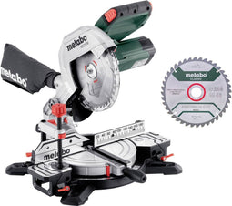 Metabo 610216900 - Afkortzaag 1100 W 216 mm - Compacte kap- en verstekzaag met LED Precision Cut Line
