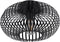TRIO JOHANN - Plafondlamp - 1x E27 60W - D: 30cm - Zwart mat