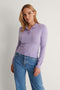 NA-KD Buttoned Detail - Dames Trui - Knoopdetails - Paars