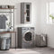 vidaXL - Hangkast - 34,5x34x90 - cm - grijs - sonoma - eikenkleurig