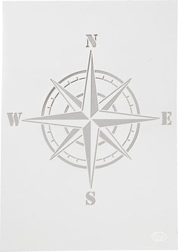 Sjabloon - Flexibel Tekensjabloon - Hobbysjabloon - Kompas - A4 - 21x29,7cm - Viva Decor