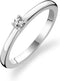 TI SENTO Milano Ring 1871ZI - Aanschuifring - Gerhodineerd Sterling Zilver - Maat 16,5 mm