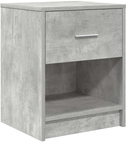 vidaXL - Nachtkastje - met - lade - 40x34x50 - cm - betongrijs