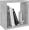vidaXL - Wandschappen - kubus - 4 - st - 26x15x26 - cm - betongrijs