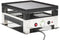 Solis Raclette & Pizza Grill - Gourmetstel 4 Personen - Grillen Raclette Mini-Pizza's - RVS Zilver