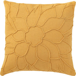 J-Line kussen Bloem - textiel - oranje