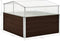 vidaXL - Tuinkas - 100x100x85 cm - gegalvaniseerd staal - bruin