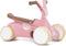 BERG GO² Loopauto - 10 tot 30 maanden - Uitklapbare pedalen - Retro Roze
