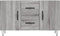 vidaXL - Dressoir - 100x36x60 - cm - bewerkt - hout - grijs - sonoma - eikenkleurig