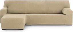 Hoes voor chaise longue met korte armleuning links Eysa THOR Beige 110 x 110 x 310 cm