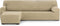Hoes voor chaise longue met korte armleuning links Eysa THOR Beige 110 x 110 x 310 cm