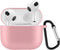 Lunso - Softcase cover hoes - Geschikt voor AirPods 3 - Lichtroze