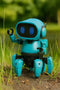 Tobbie de Robot - Educatieve bouw- en speelrobot - Follow Me & Explore - Blauw