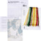 Thea Gouverneur - Borduurpakket met telpatroon - 3072A - Voorgesorteerde DMC Garens - Gele Gladiolen - Aida - 20 cm x 88 cm - DIY Kit