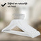 Infinity Goods Houten Kledinghangers - Inkeping en Broeklat - Wit