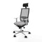 Bureaustoel met hoofdsteun Piqueras y Crespo 4B086N1 Lichtgrijs