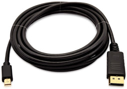 V7 V7MDP2DP-03M-BLK - DisplayPort Mini naar DisplayPort Kabel - 3 m - Zwart