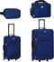 Trolley Reiskofferset / Kofferset Athen - 5-delig - Blauw