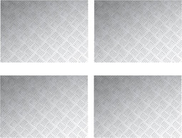 vidaXL - Aluminium - Antislip - Platen - 4 - st - 70x50 - cm