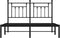 vidaXL-Bedframe-met-hoofdbord-metaal-zwart-150x200-cm
