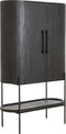 Light & Living Opbergkast Dumosi - Mangohout - 165 x 100cm - Mat Zwart