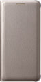 Samsung Galaxy A3 (2016) - Flip Wallet - Zacht leer-look materiaal - Goud