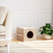 vidaXL - Kattenhuis - 51x35x30 - cm - massief - grenenhout