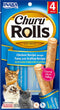 Inaba Churu Rolls - Kattensnack - Kip Tonijn Jacobsschelp 15 g 4 sticks - 1st
