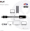 Club3D CAC-1082 - DisplayPort naar HDMI Adapterkabel - 4K60Hz HDR - Zilver
