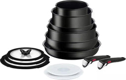 Tefal Ingenio Unlimited - Pannenset 13-delig - Inductie - Zwart (2 stuks)