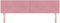 vidaXL - Hoofdbord - met - Knopen - Roze - 180 - cm - Fluweel