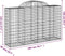 vidaXL - Schanskorven - 10 - st - gewelfd - 200x50x120/140 - cm - ijzer