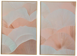 ESPRIT - Schilderij - Modern Scandinavisch - Wit Beige 80 x 120 cm (2 stuks)