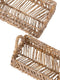 MUST Living Tray San Miguel rectangular, set of 2,18x28x18 cm / 19x33x23 cm, Abaca