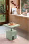 Zuiver Chubby Bijzettafel Vierkant 40x40 cm Groen