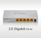 ZyXEL MG-105 - 5-poorts 2,5 Gb unmanaged switch - Plug-n-play 25 Gbps schakelcapaciteit