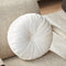 Dutch Decor - KAJA - Sierkussen rond velvet Ø40 cm - Snow White - wit