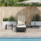 vidaXL - Ligbed - met - Kussen - - - Zwart - Poly - Rattan