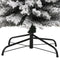 vidaXL - Kunstkerstboom - met - sneeuw - smal - 210 - cm - PVC - groen