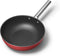 SMEG Wokpan Rood Mat - ø 30 cm / 5.2 Liter - Standaard anti-aanbaklaag