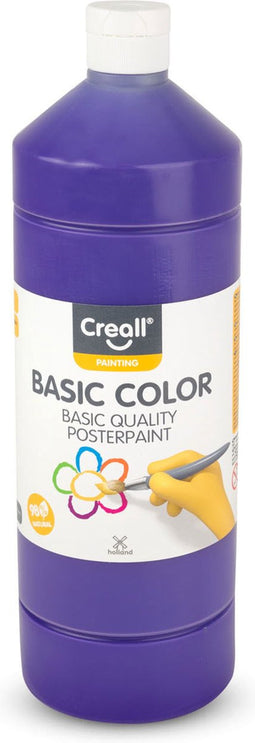 Plakkaatverf creall basic paars 1000ml | 1 fles