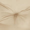 vidaXL - Palletkussen - 58x58x10 - cm - stof - beige