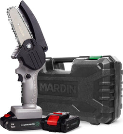 Mardin Mini Kettingzaag - Accu Kettingzaag - 2 Accu's - Grijs